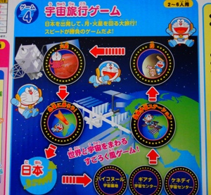 ドラえもん日本旅行ゲーム5で宇宙旅行ゲーム
