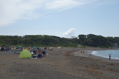 神奈川・和田長浜海岸～デイキャンプ・バーベキューの風景